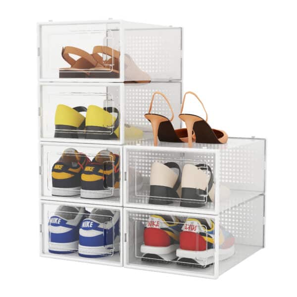 Marino Home  กล่องใส่รองเท้า กล่องรองเท้า พลาสติก  มีฝาปิด เซ็ต 6 ชิ้น No.Y1543